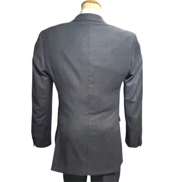 Calvin Klein Grey Wool Suit Men's 40 Long x 35 - Picture 4 of 8